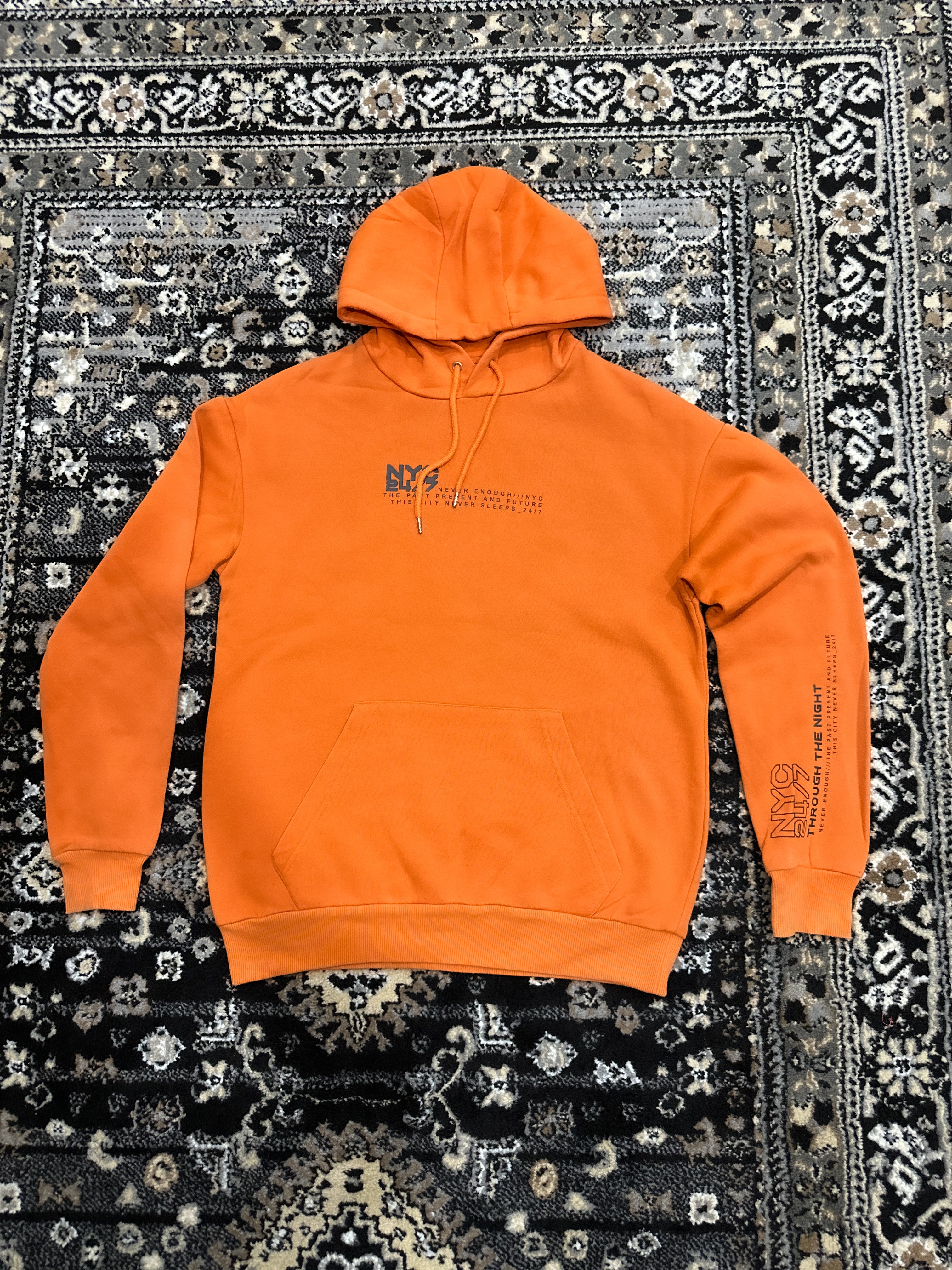 Orange NYC Graphic Hoodie