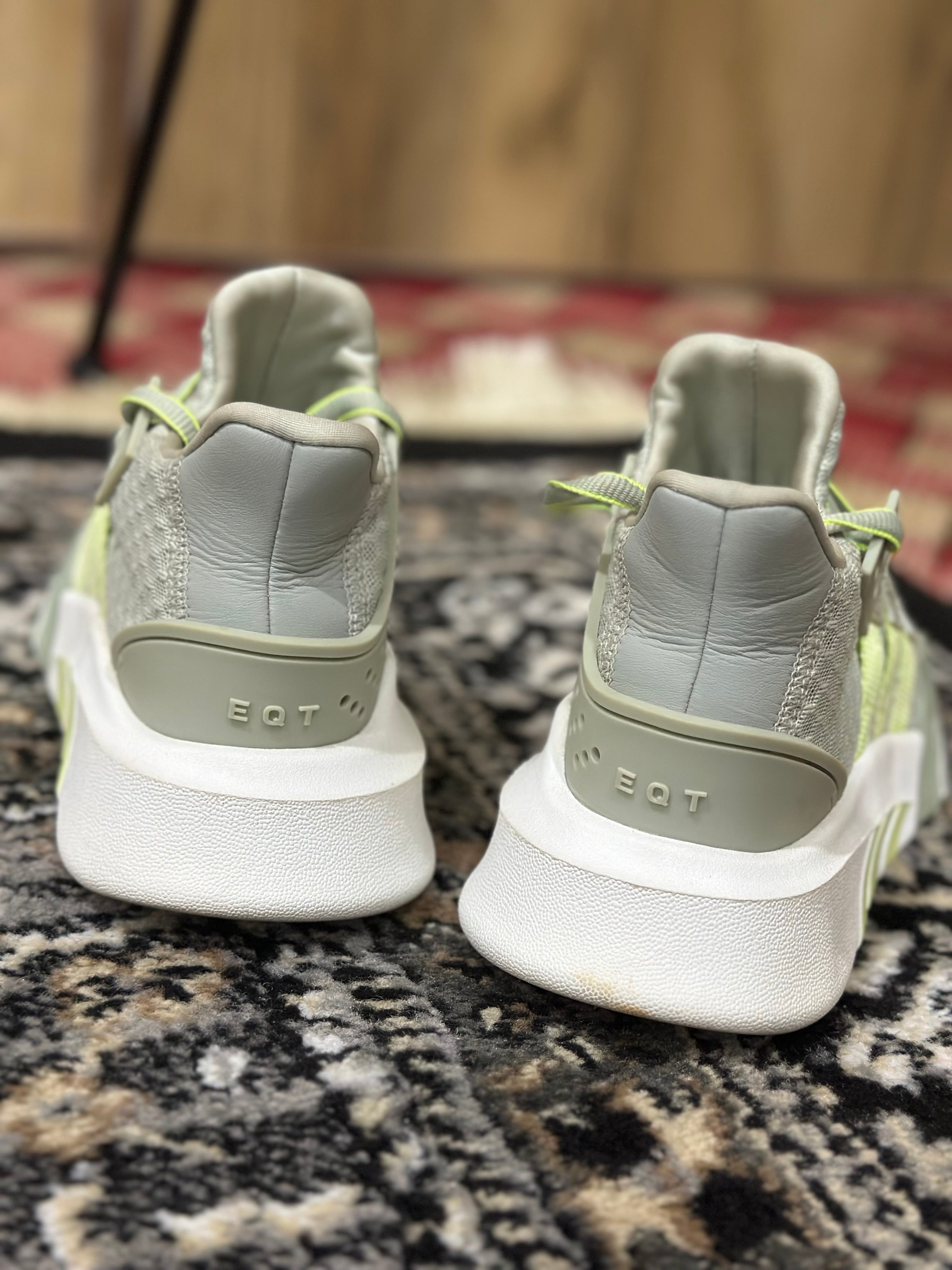 Adidas EQT ADV 91-18 Sneakers – Light Grey/Neon Green