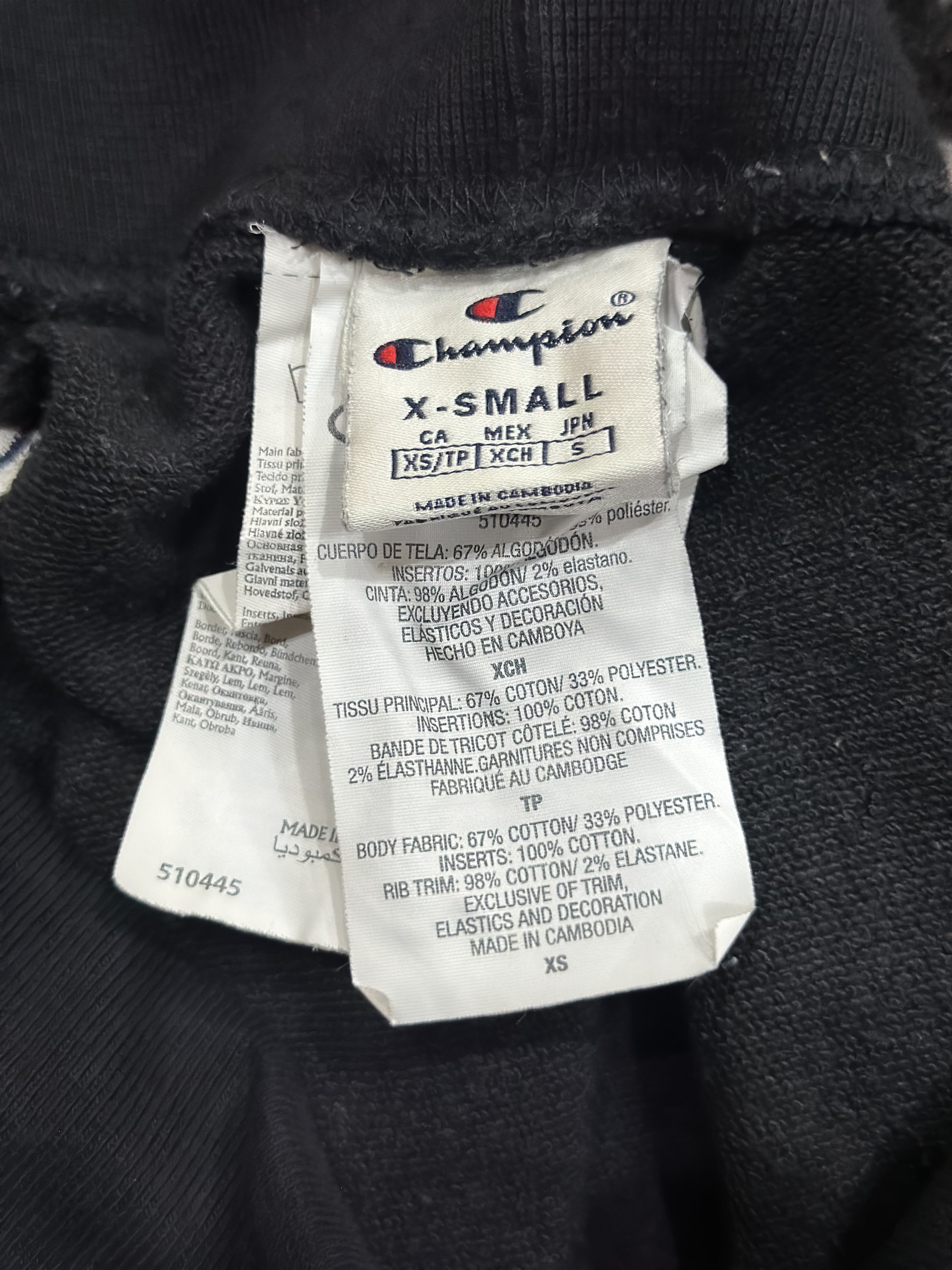 Preloved Champion Black Jogger Trousers