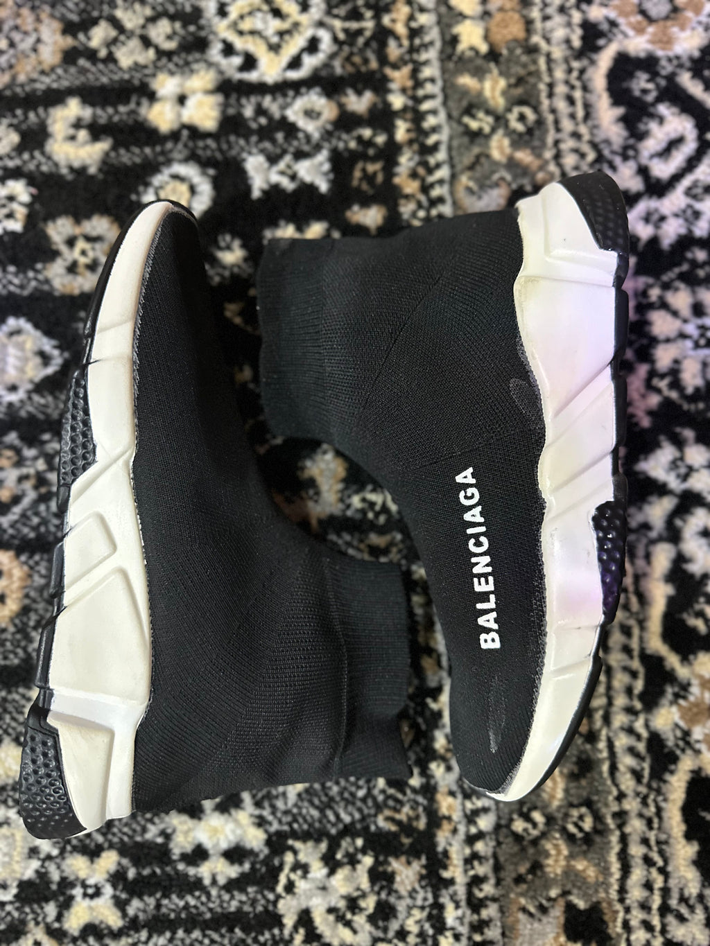 Balenciaga Speed Trainer Sneakers – Black & White