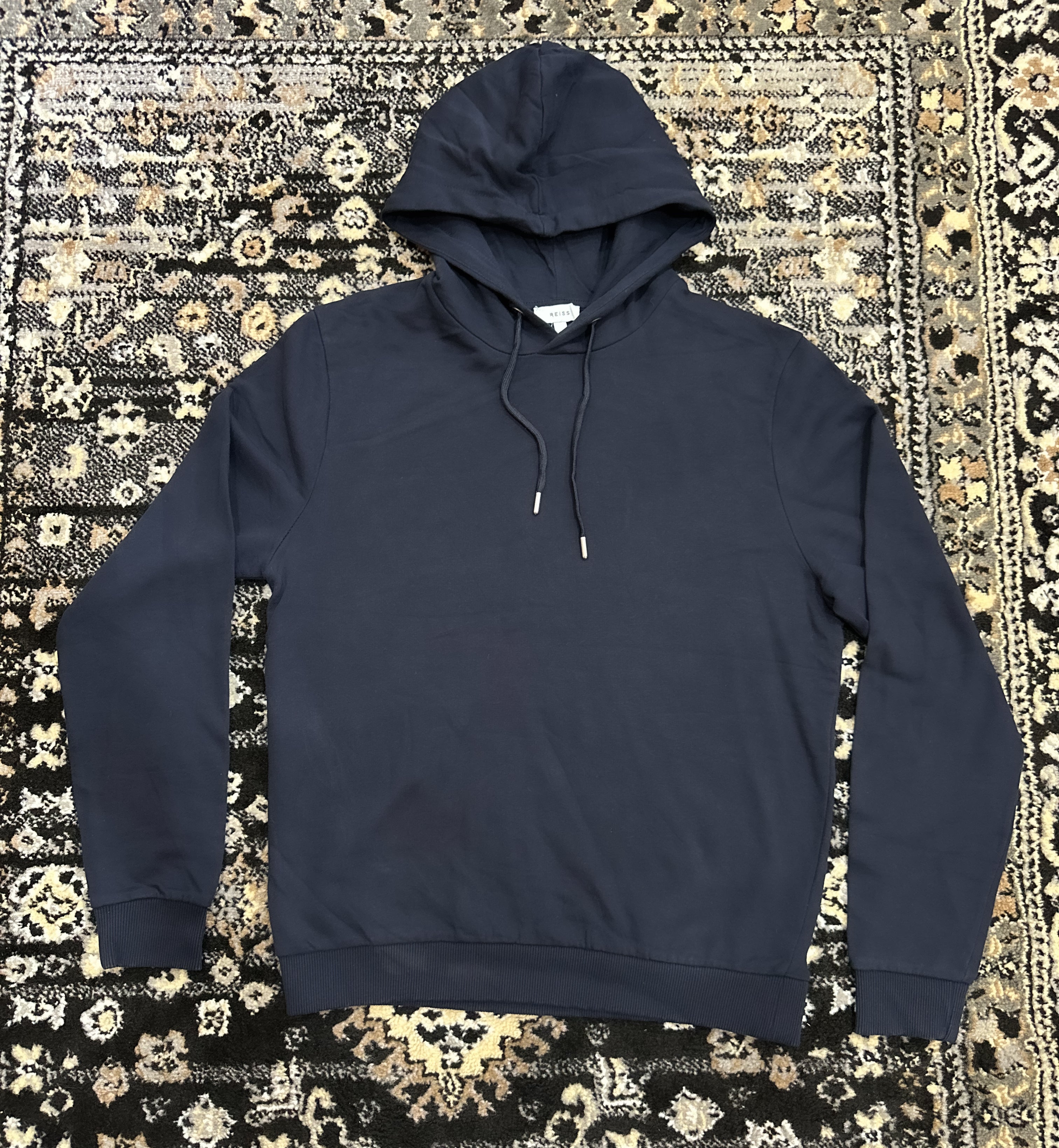 Preloved REISS Plain Navy Blue Hoodie