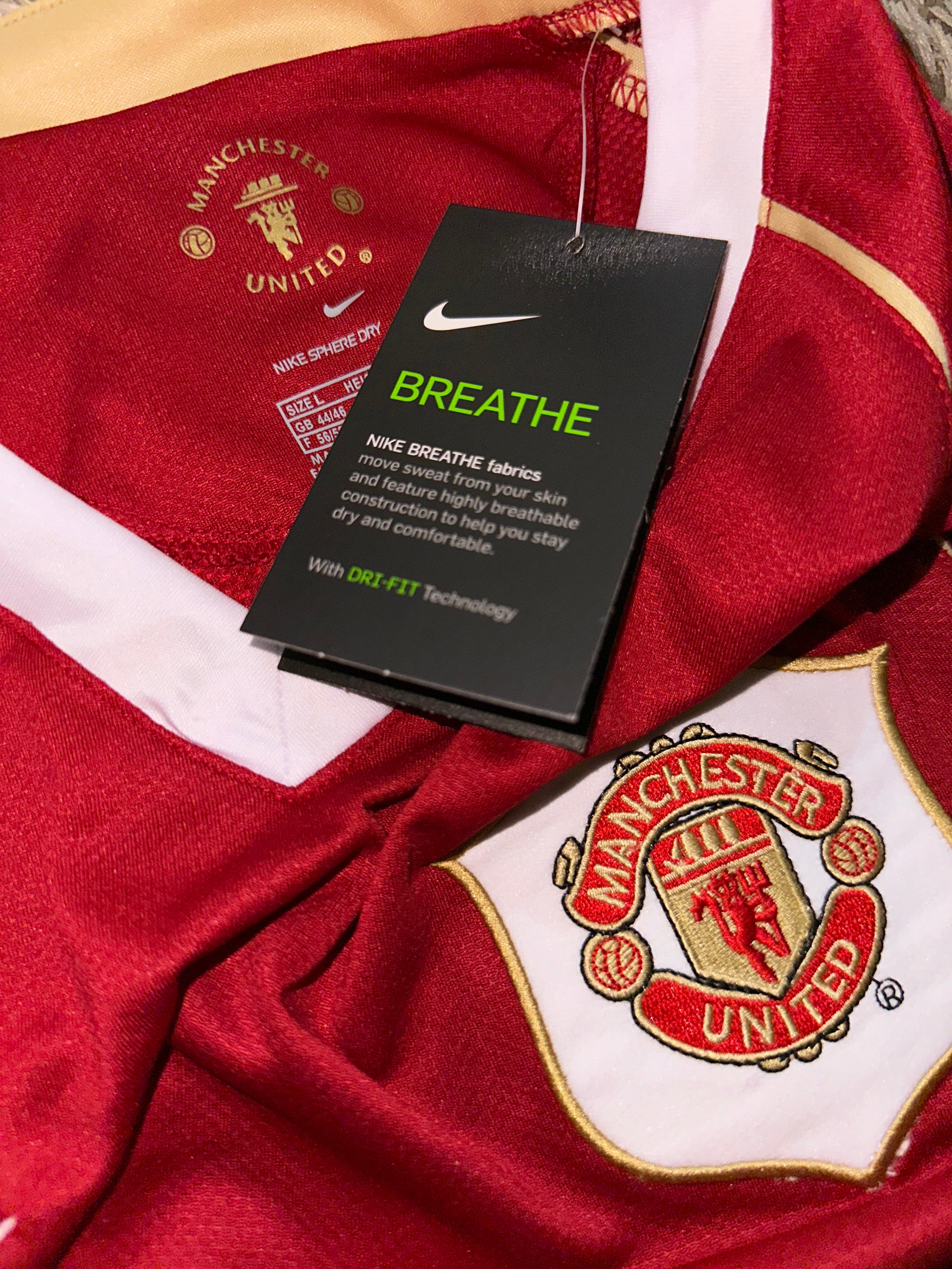 Manchester United 2006/07 Home Retro Shirt - Long Sleeve (AIG Sponsor, Nike)