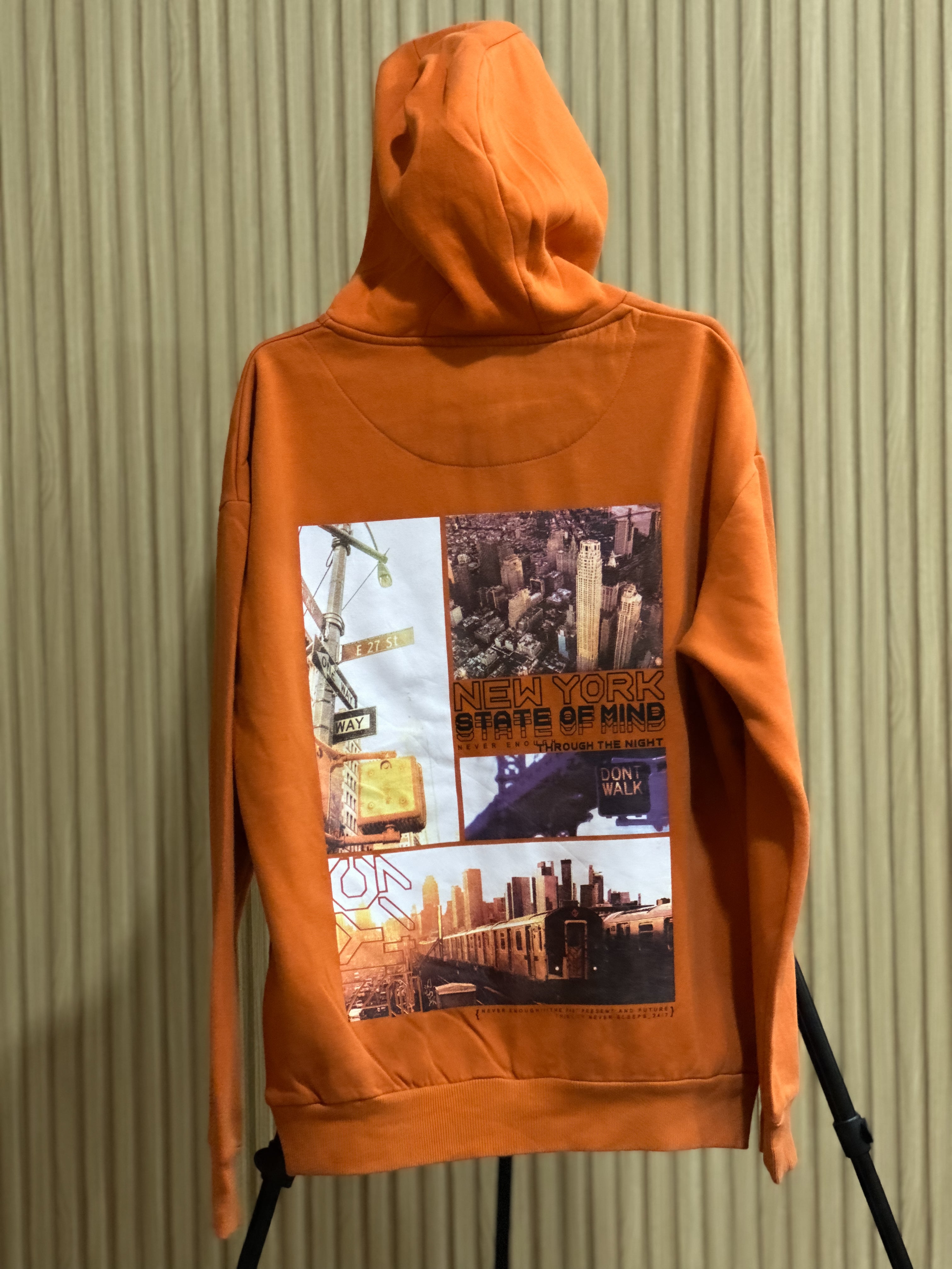 Orange NYC Graphic Hoodie