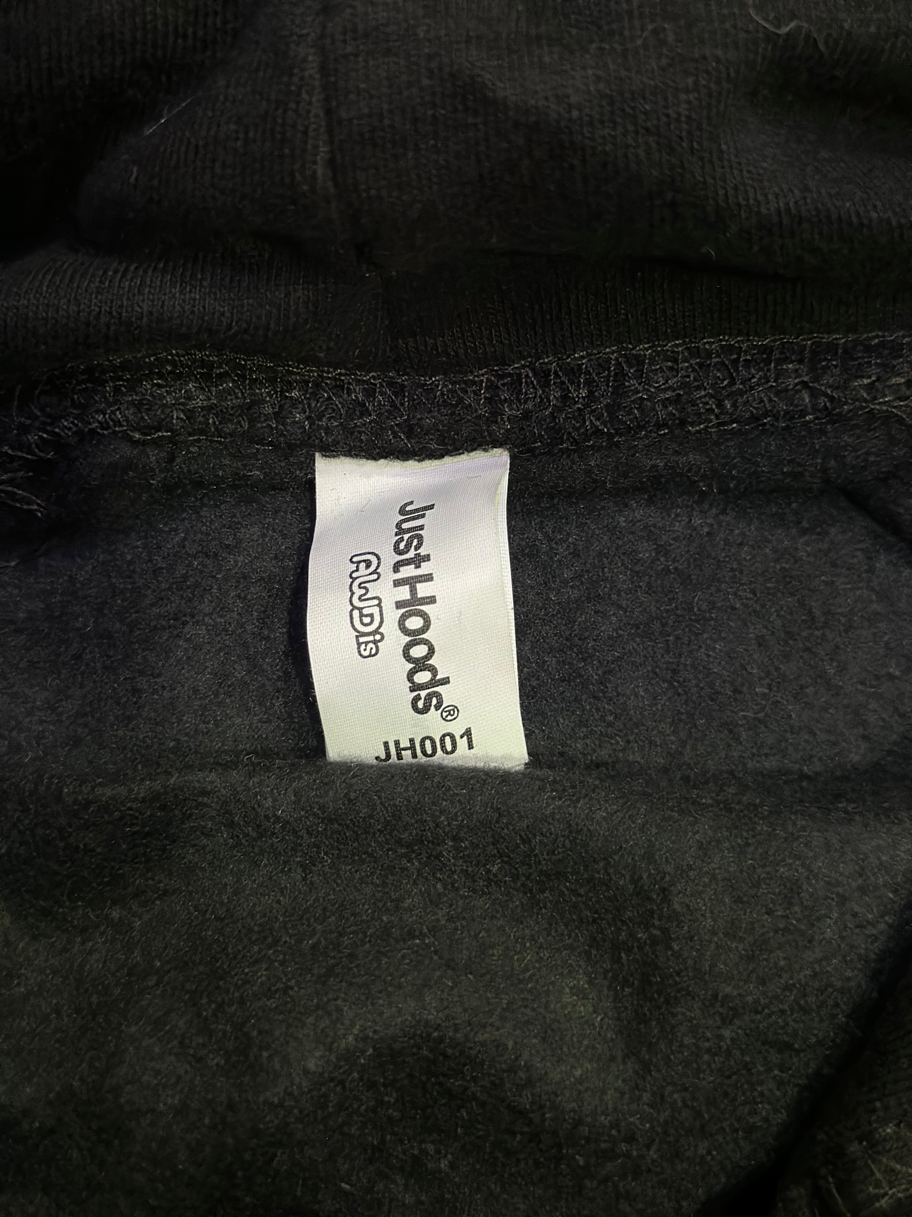 JUSTHOODS AWDis Black Hoodie – Solar System Graphic | Preloved