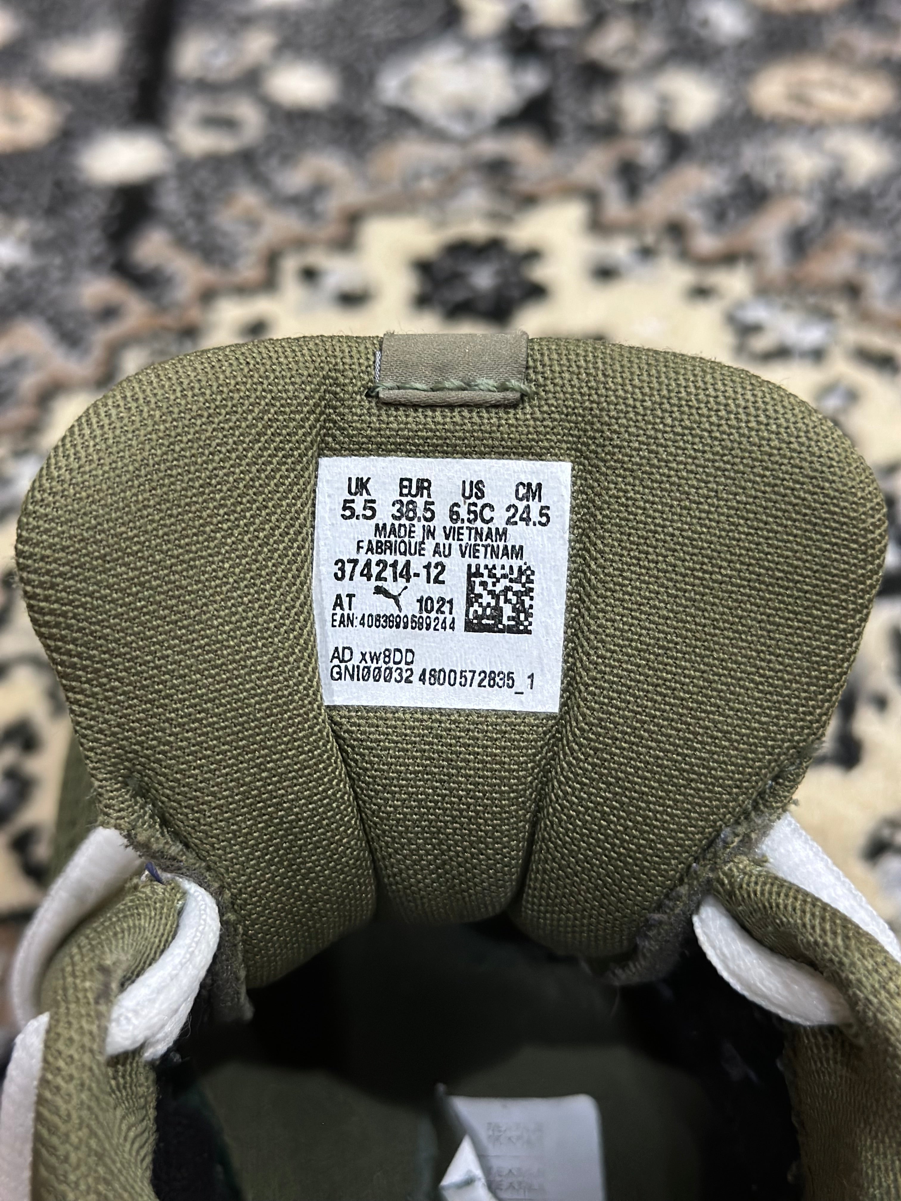 Preloved Puma Green Mesh Running Shoes