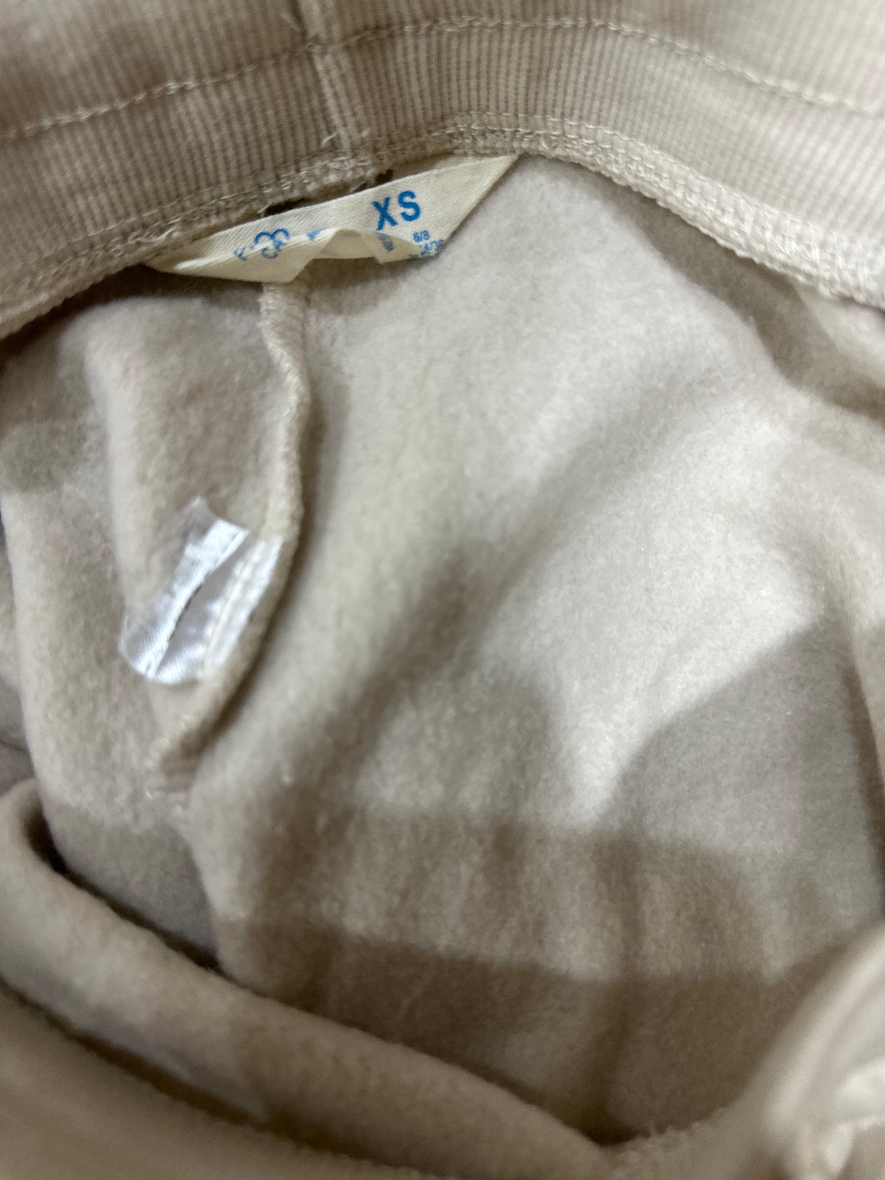 Preloved Primark Cares Beige Jogger Trousers with “89” Print