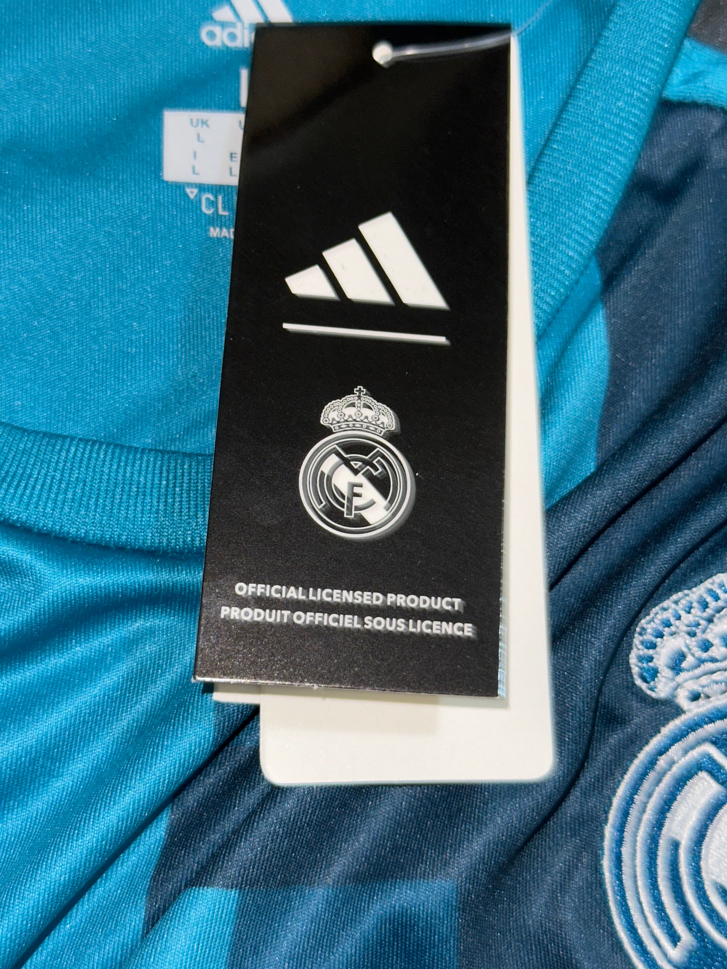 Real Madrid 2017/18 Third Jersey – Long Sleeve (Fly Emirates, Adidas)