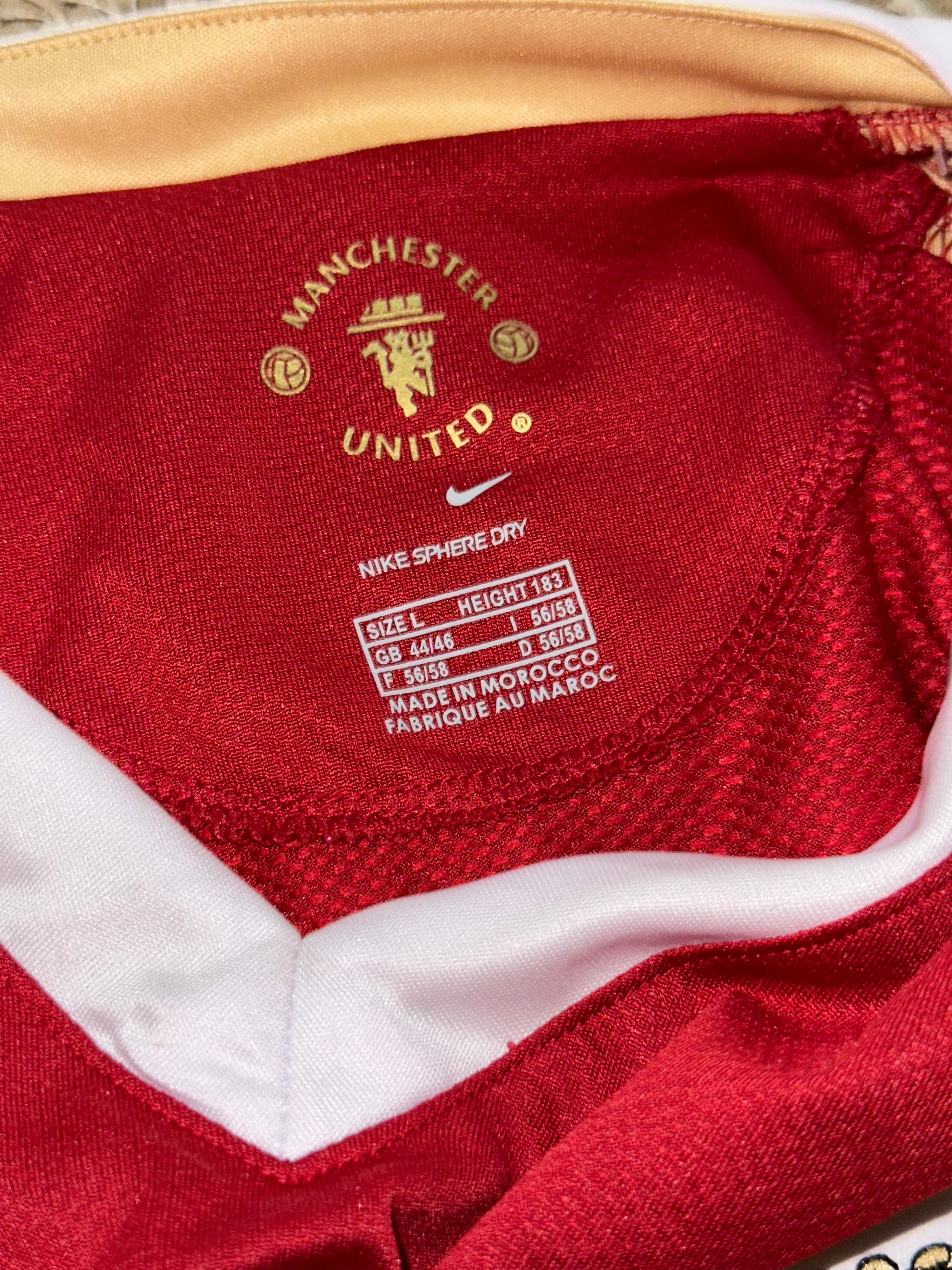 Manchester United 2006/07 Home Retro Shirt - Long Sleeve (AIG Sponsor, Nike)