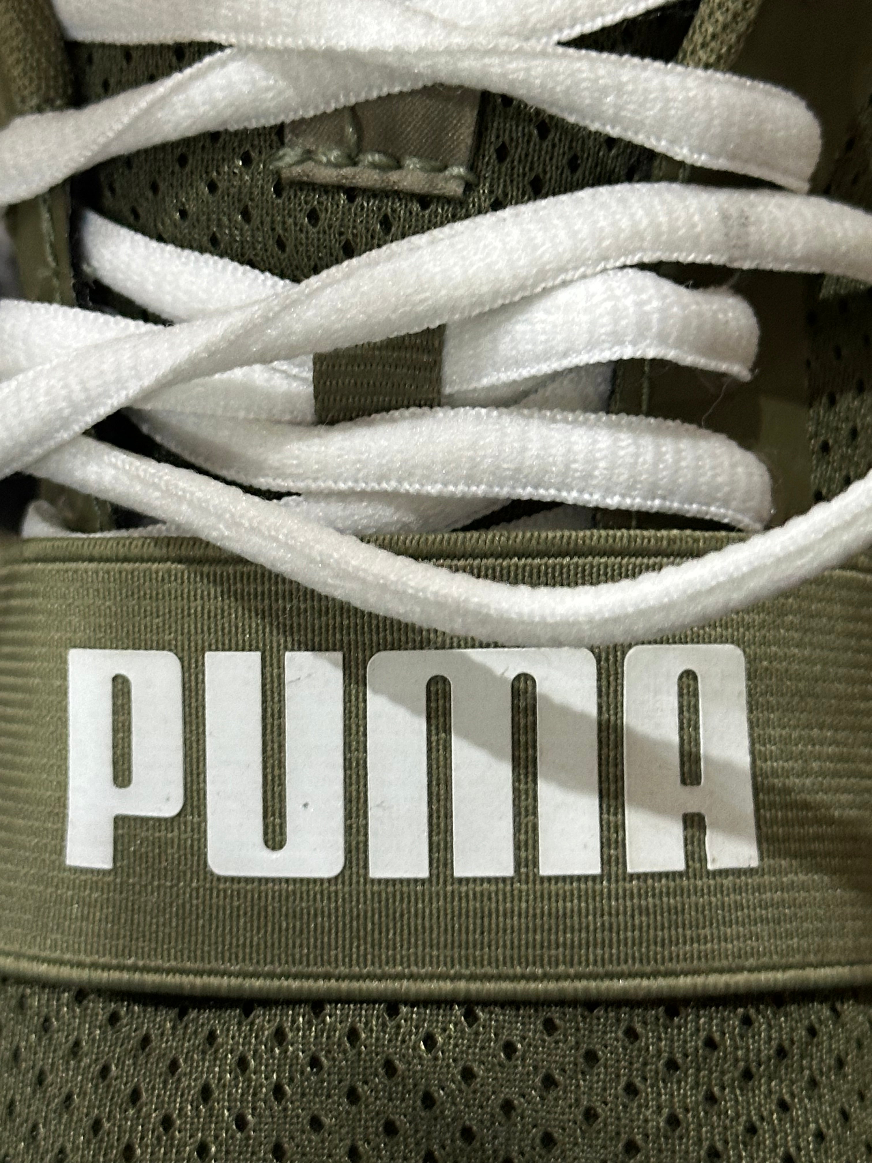 Preloved Puma Green Mesh Running Shoes