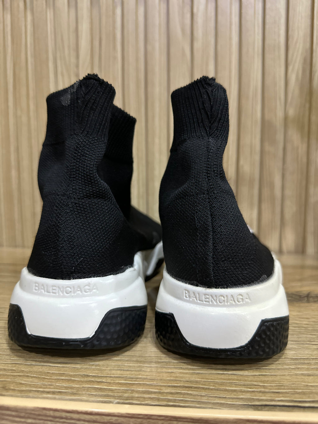 Balenciaga Speed Trainer Sneakers – Black & White