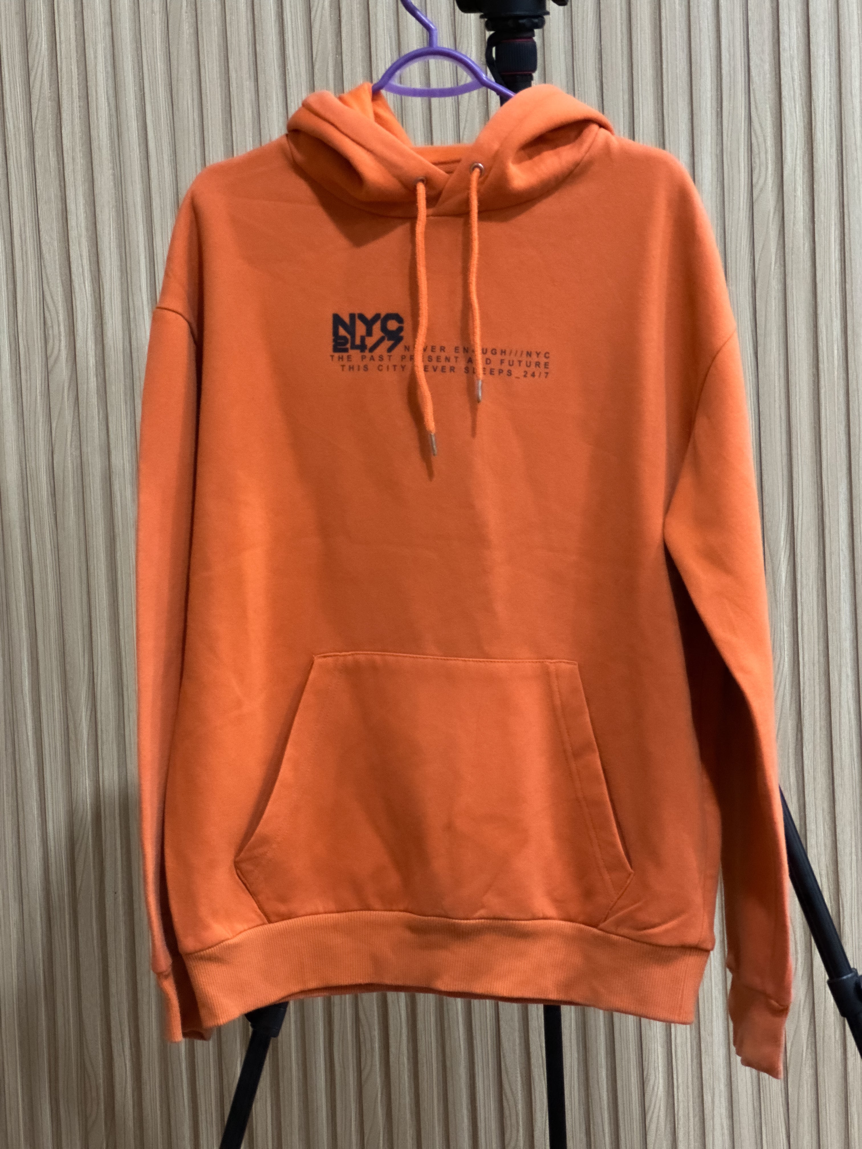 Orange NYC Graphic Hoodie