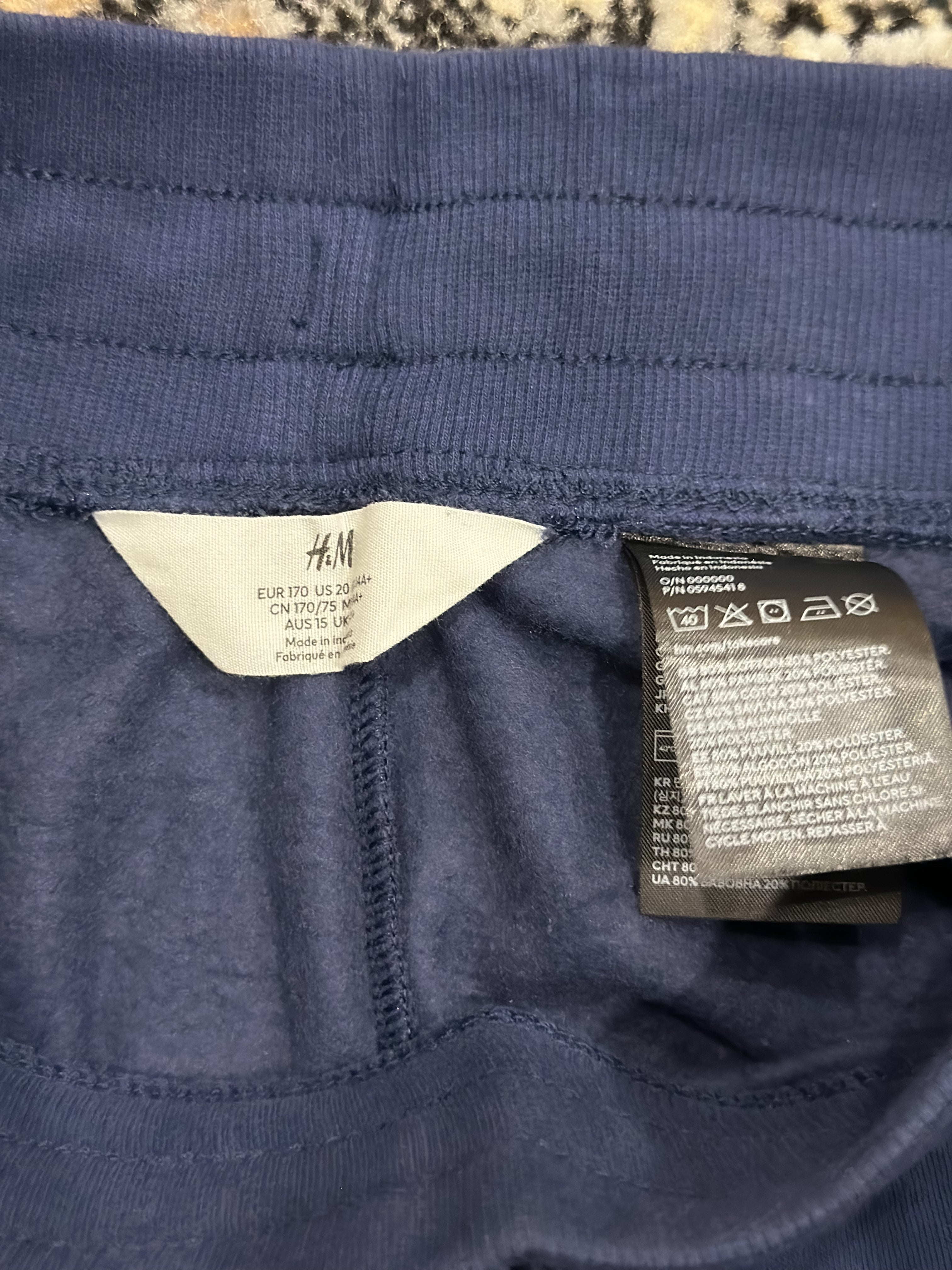 Preloved H&M Navy Blue Jogger Trousers